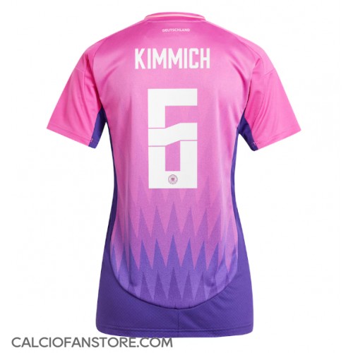 Maglia Calcio Germania Joshua Kimmich #6 Seconda Divisa Donna Europei 2024 Manica Corta